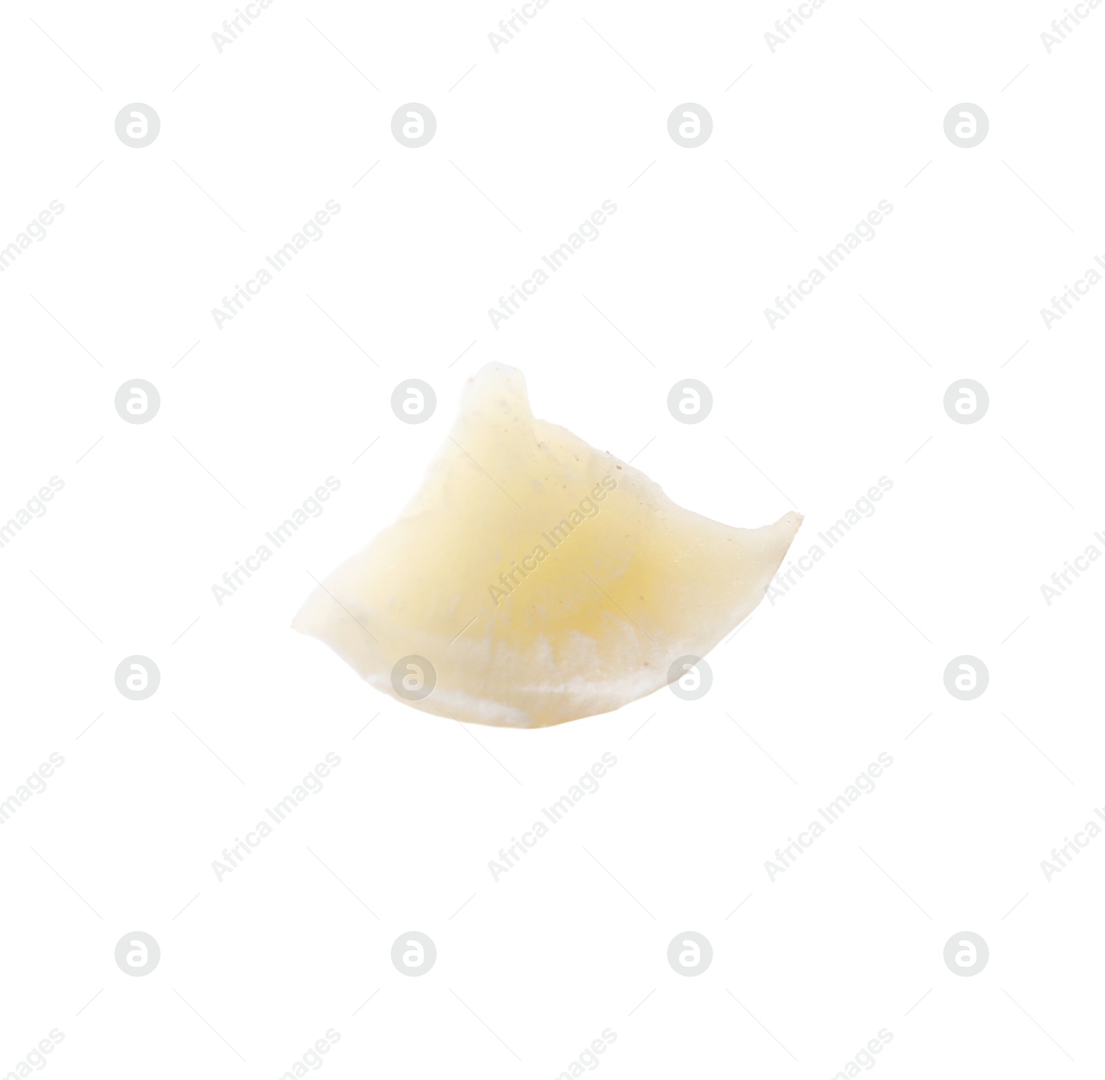 Photo of Piece of macadamia nut isolated on white