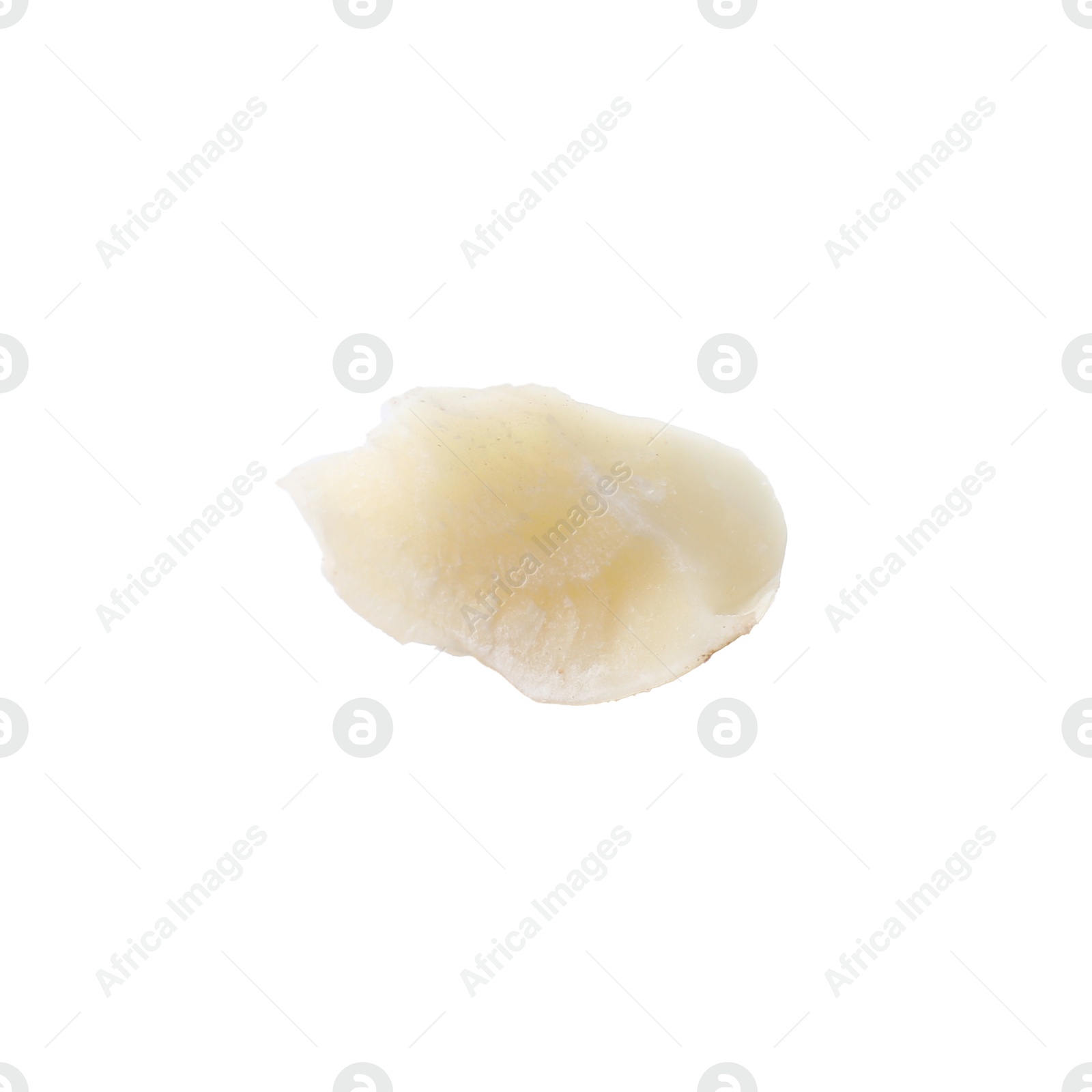 Photo of Piece of macadamia nut isolated on white