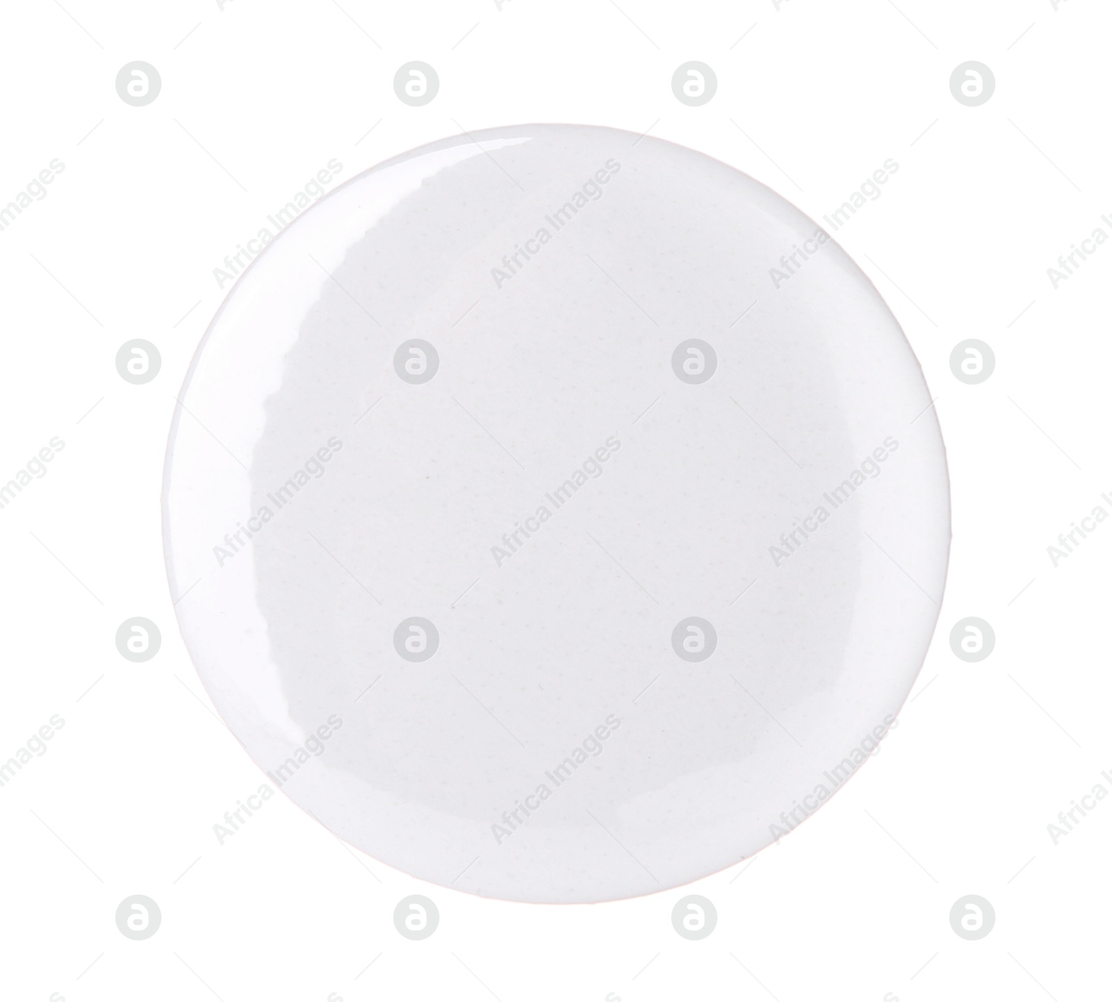 Photo of One button badge isolated on white. Mockup for design