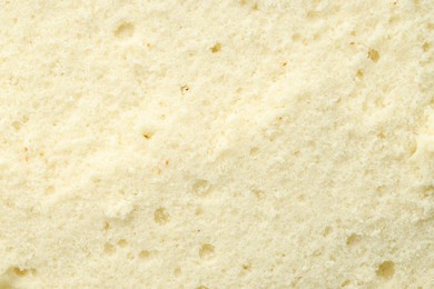 Photo of Tasty sponge cake as background, top view