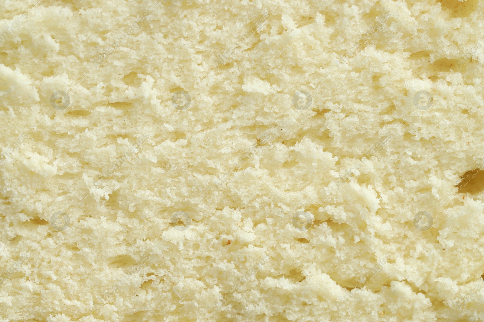 Photo of Tasty sponge cake as background, top view