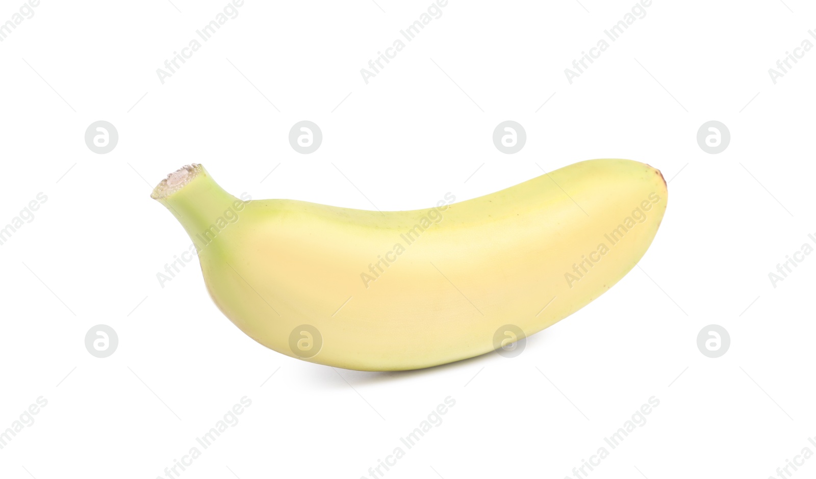 Photo of Tasty ripe baby banana isolated on white