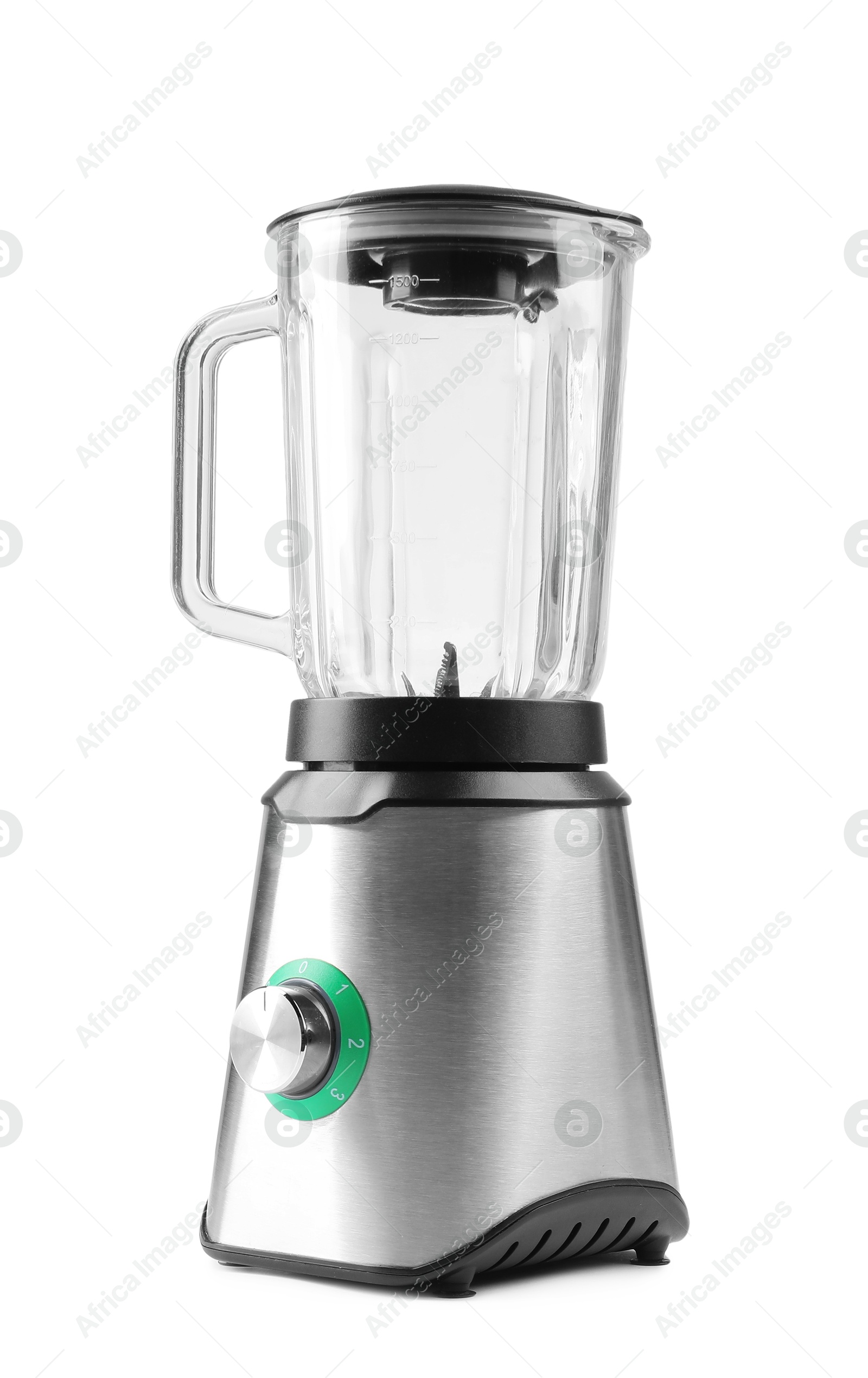 Photo of Modern blender isolated on white. Kitchen appliance