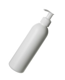 Photo of One shampoo bottle isolated on white. Personal care product