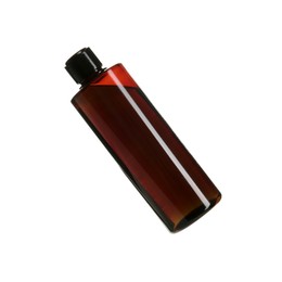 Photo of One shampoo bottle isolated on white. Personal care product