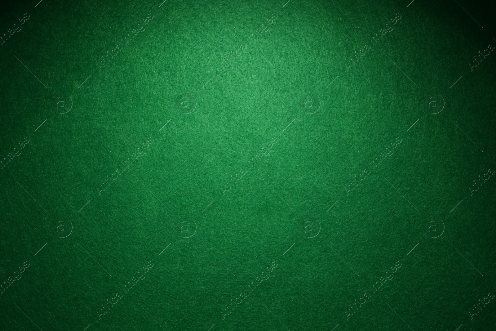 Photo of Green poker table as background, top view