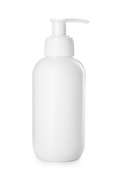 Photo of One shampoo bottle isolated on white. Personal care product