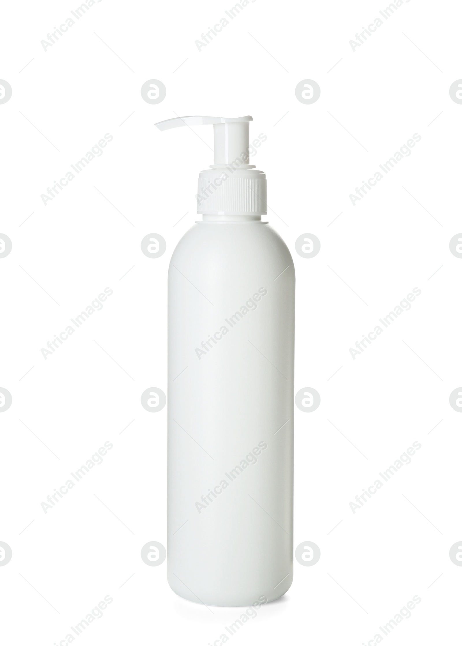 Photo of One shampoo bottle isolated on white. Personal care product