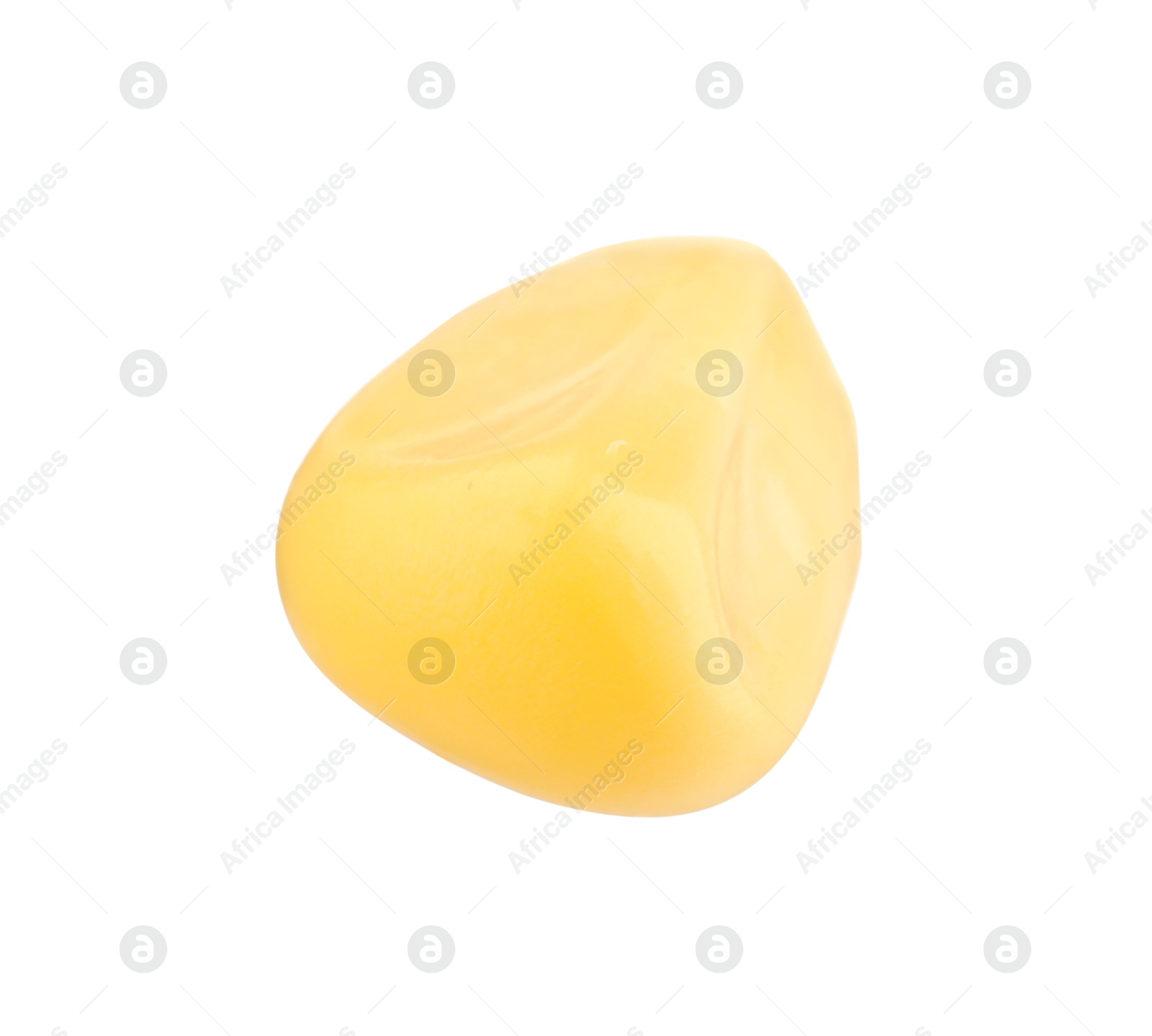 Photo of One fresh corn kernel isolated on white