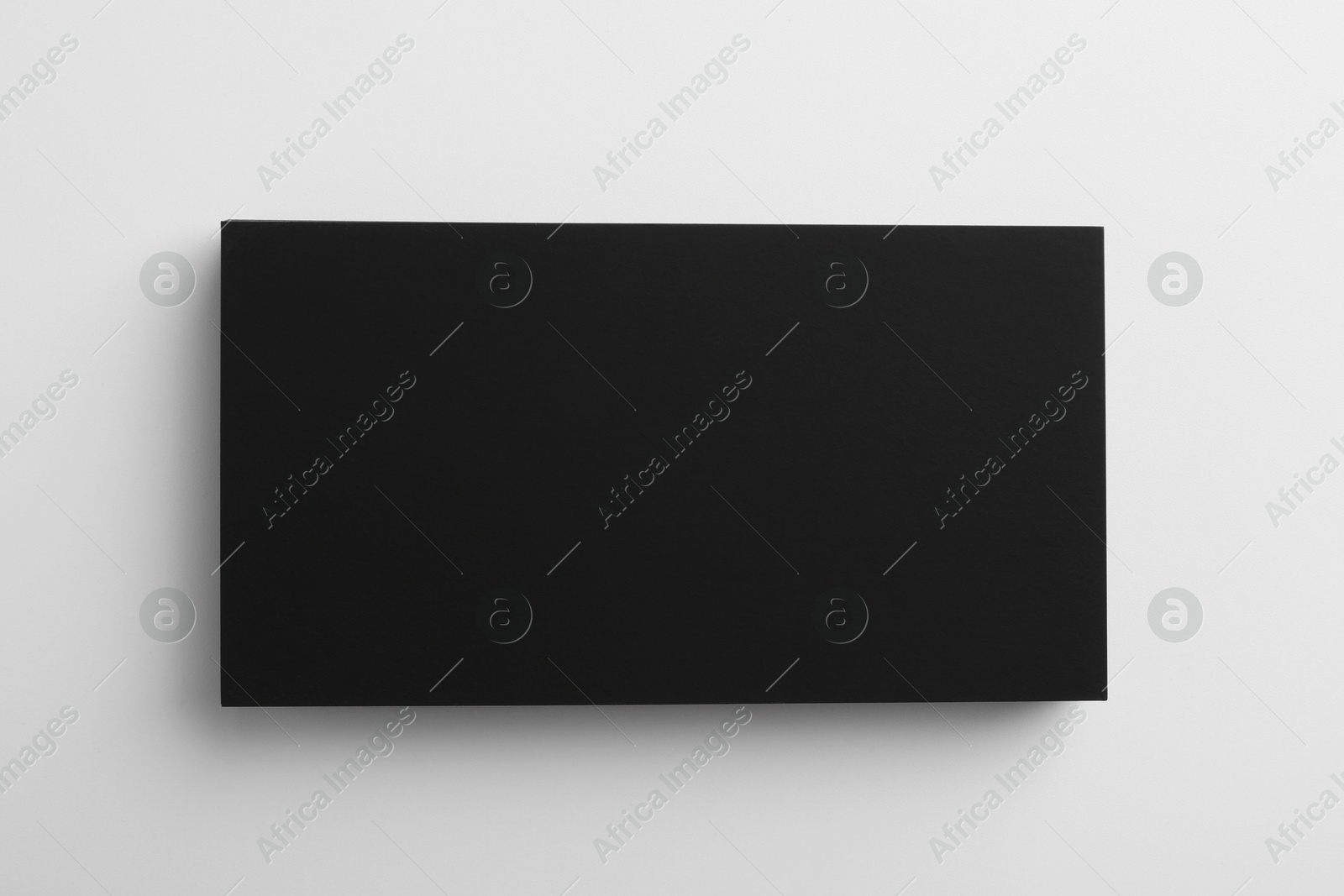 Photo of Blank business cards on light grey background, top view. Mockup for design