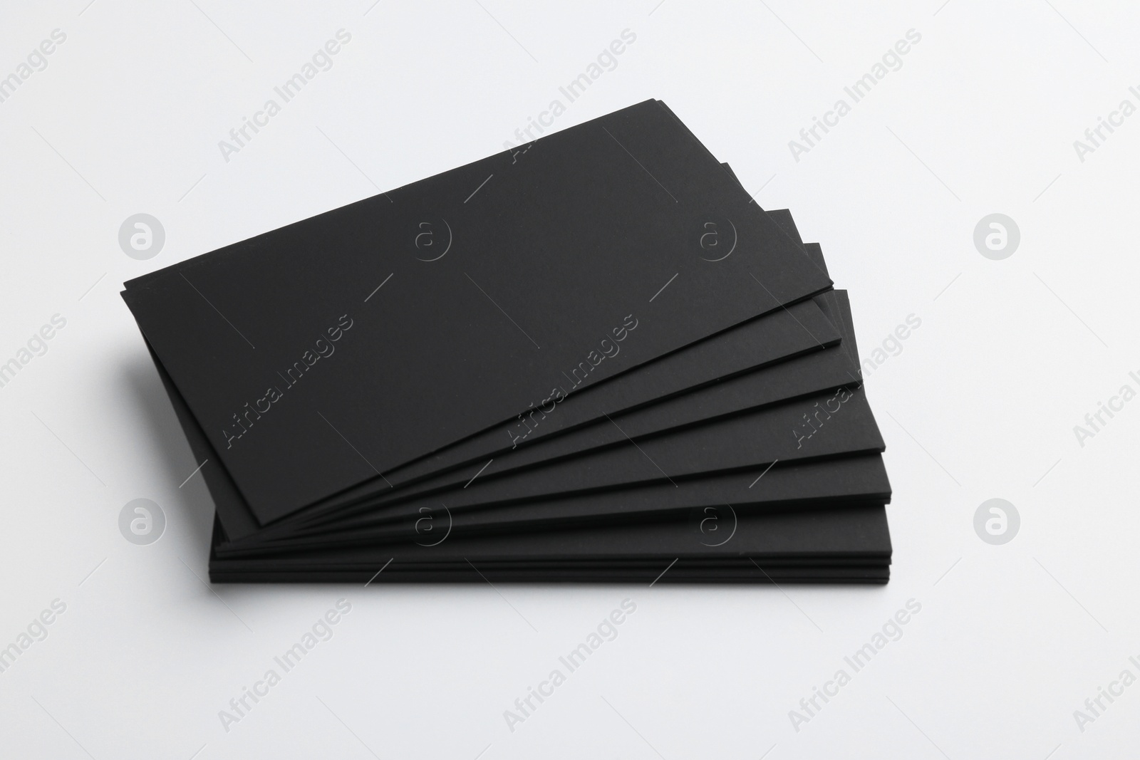 Photo of Blank business cards on light grey background. Mockup for design