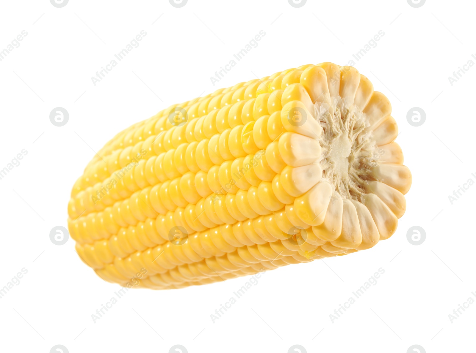 Photo of Half of fresh corncob isolated on white