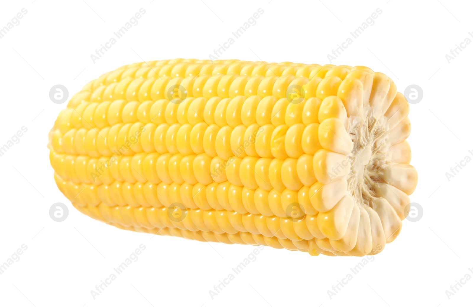 Photo of Half of fresh corncob isolated on white