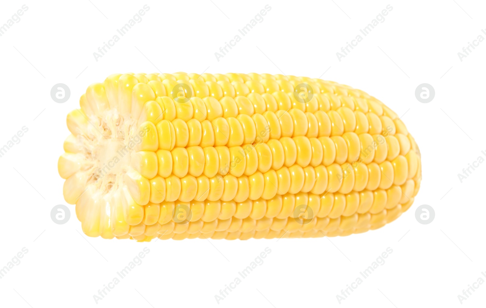 Photo of Half of fresh corncob isolated on white