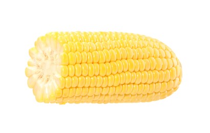 Photo of Half of fresh corncob isolated on white