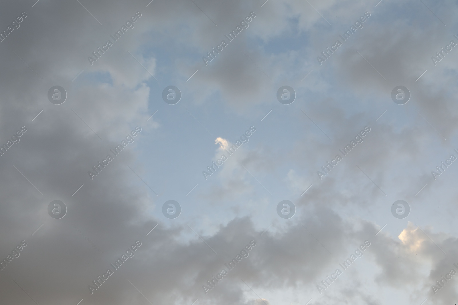 Photo of Beautiful view of blue sky with fluffy clouds