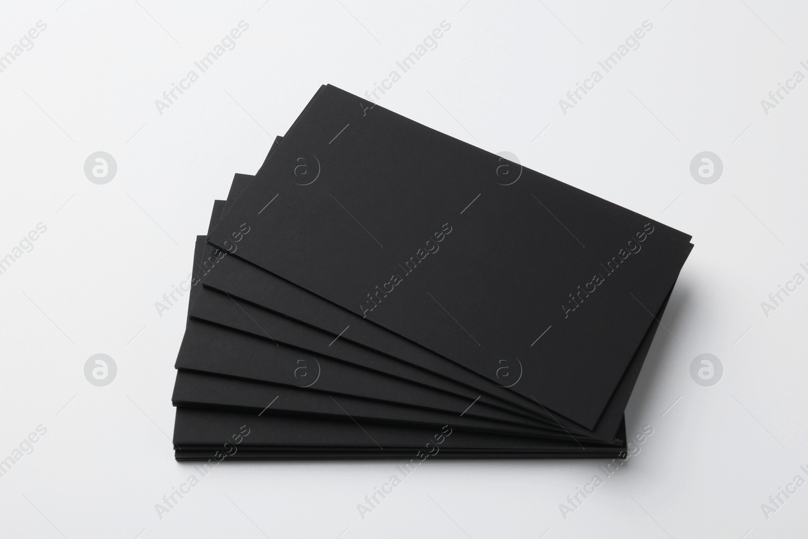 Photo of Blank business cards on light grey background. Mockup for design