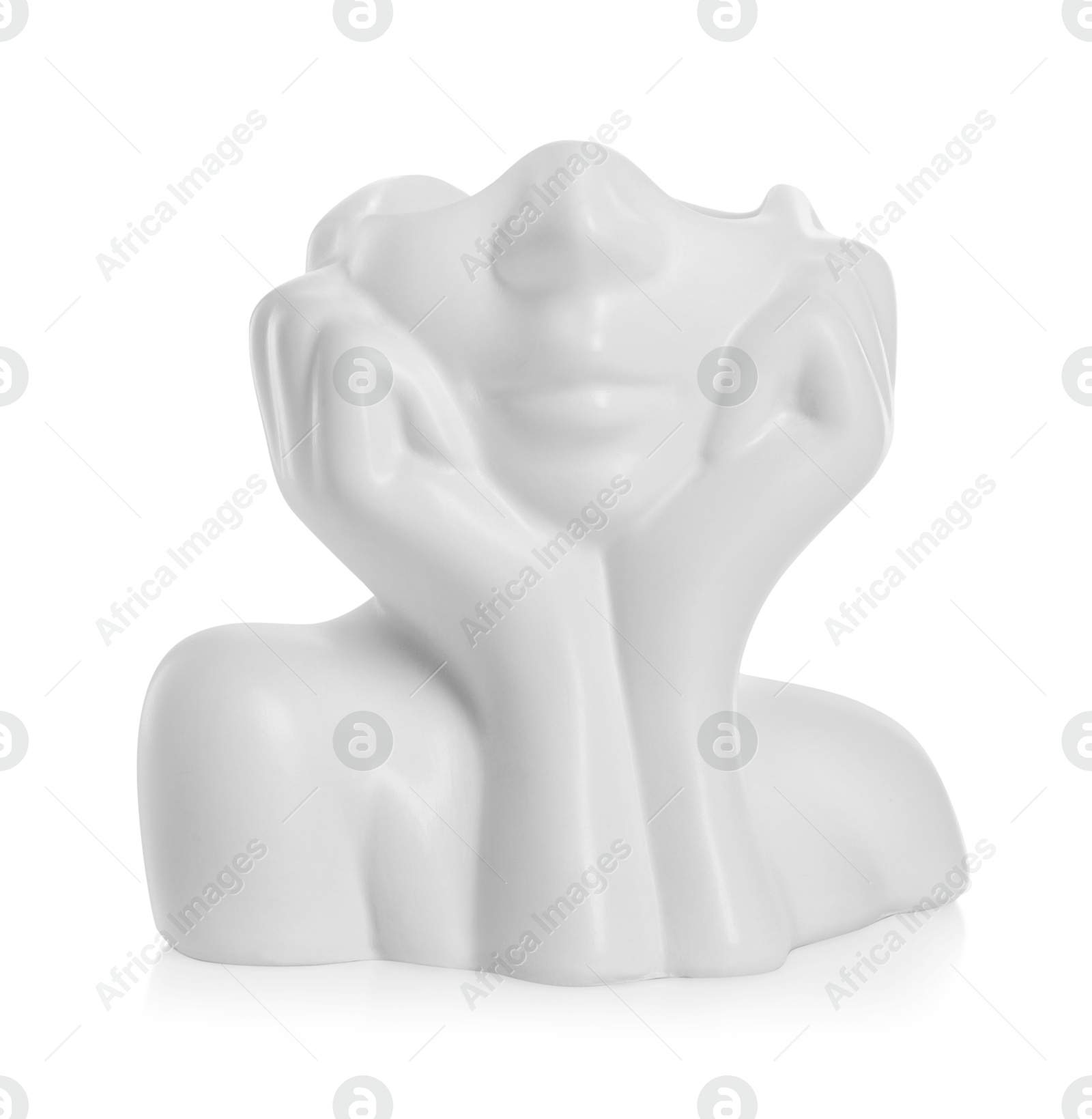 Photo of One beautiful decorative figure isolated on white