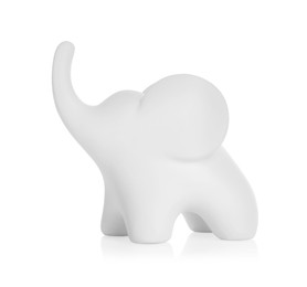 Photo of Decorative figure in shape of elephant isolated on white