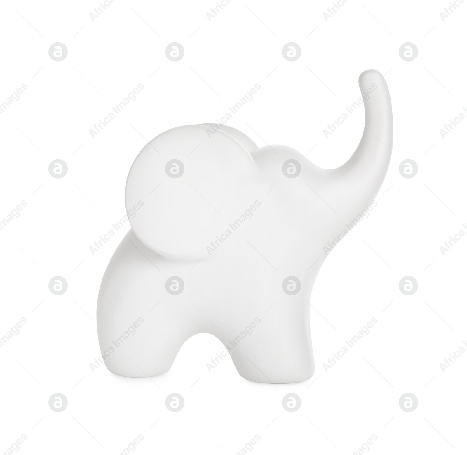 Photo of Decorative figure in shape of elephant isolated on white