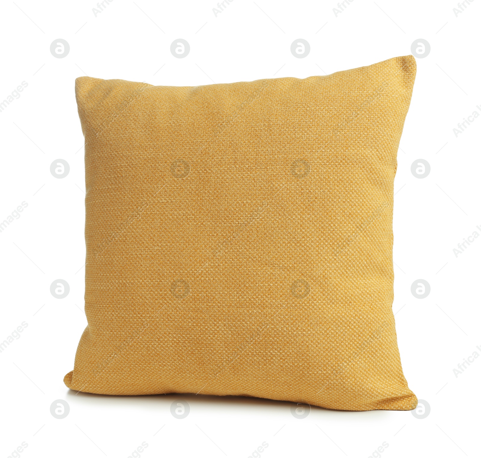 Photo of One new soft pillow isolated on white