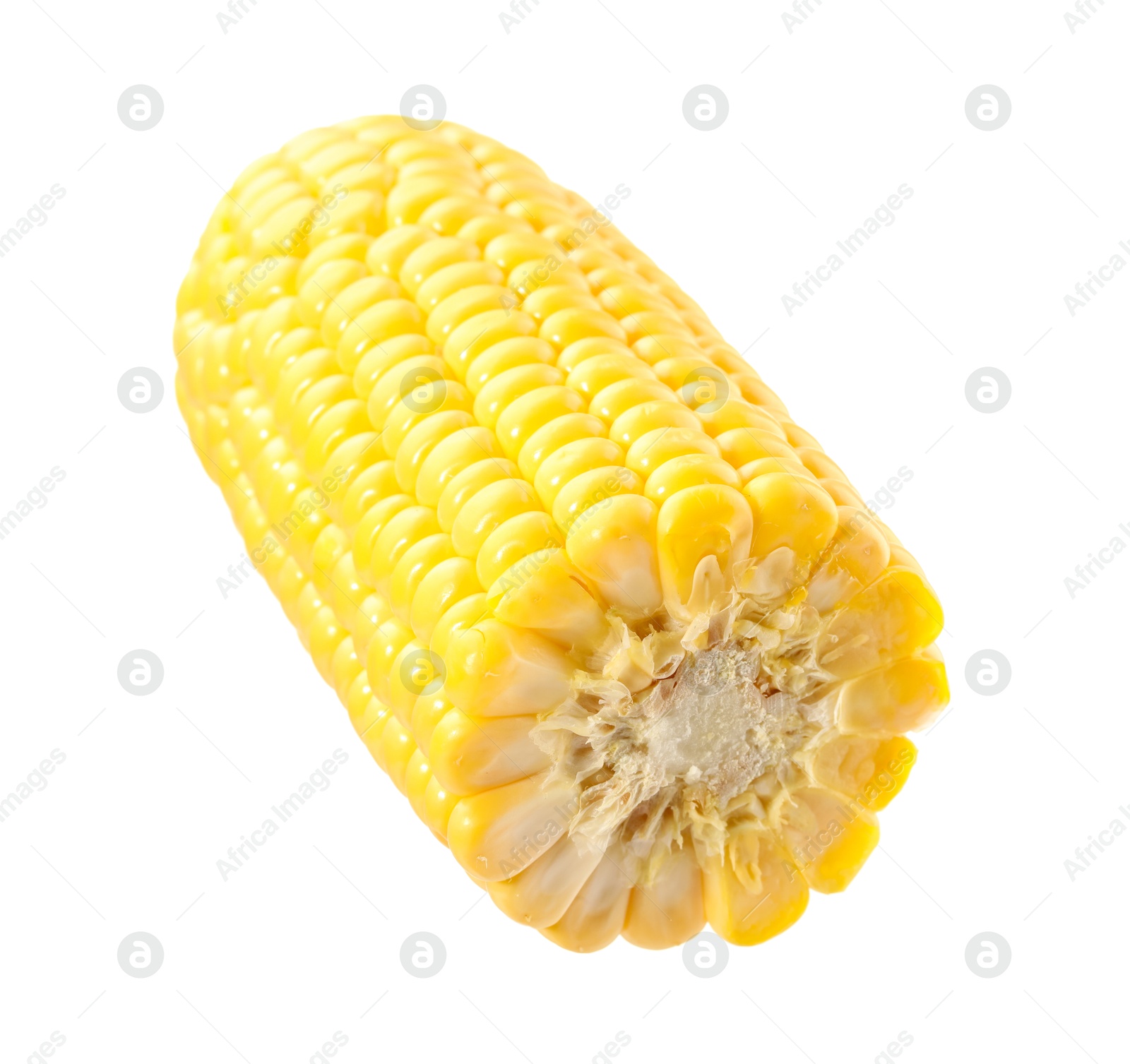 Photo of Half of fresh corncob isolated on white