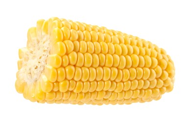 Photo of Half of fresh corncob isolated on white