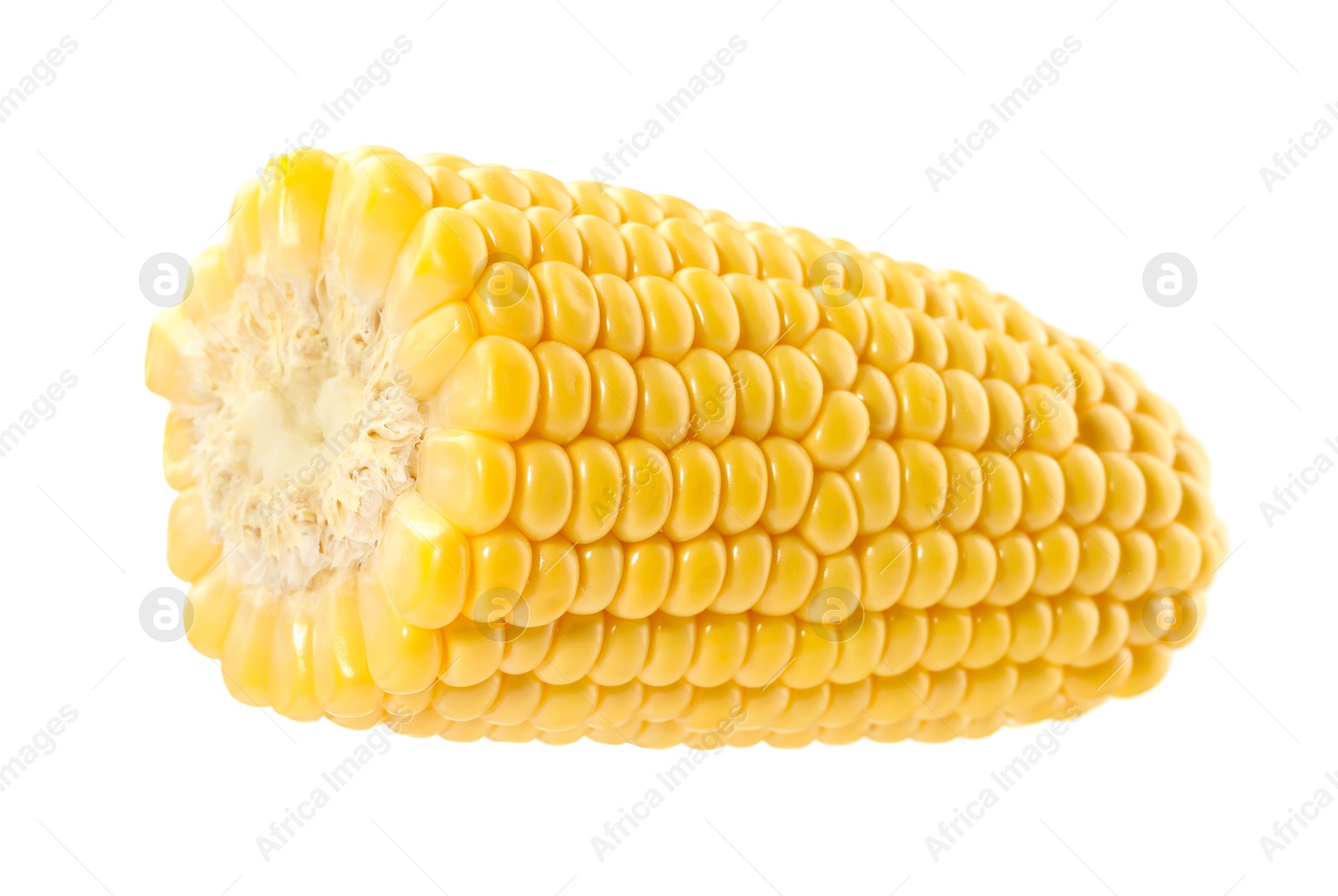 Photo of Half of fresh corncob isolated on white