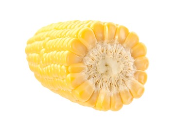 Photo of Half of fresh corncob isolated on white