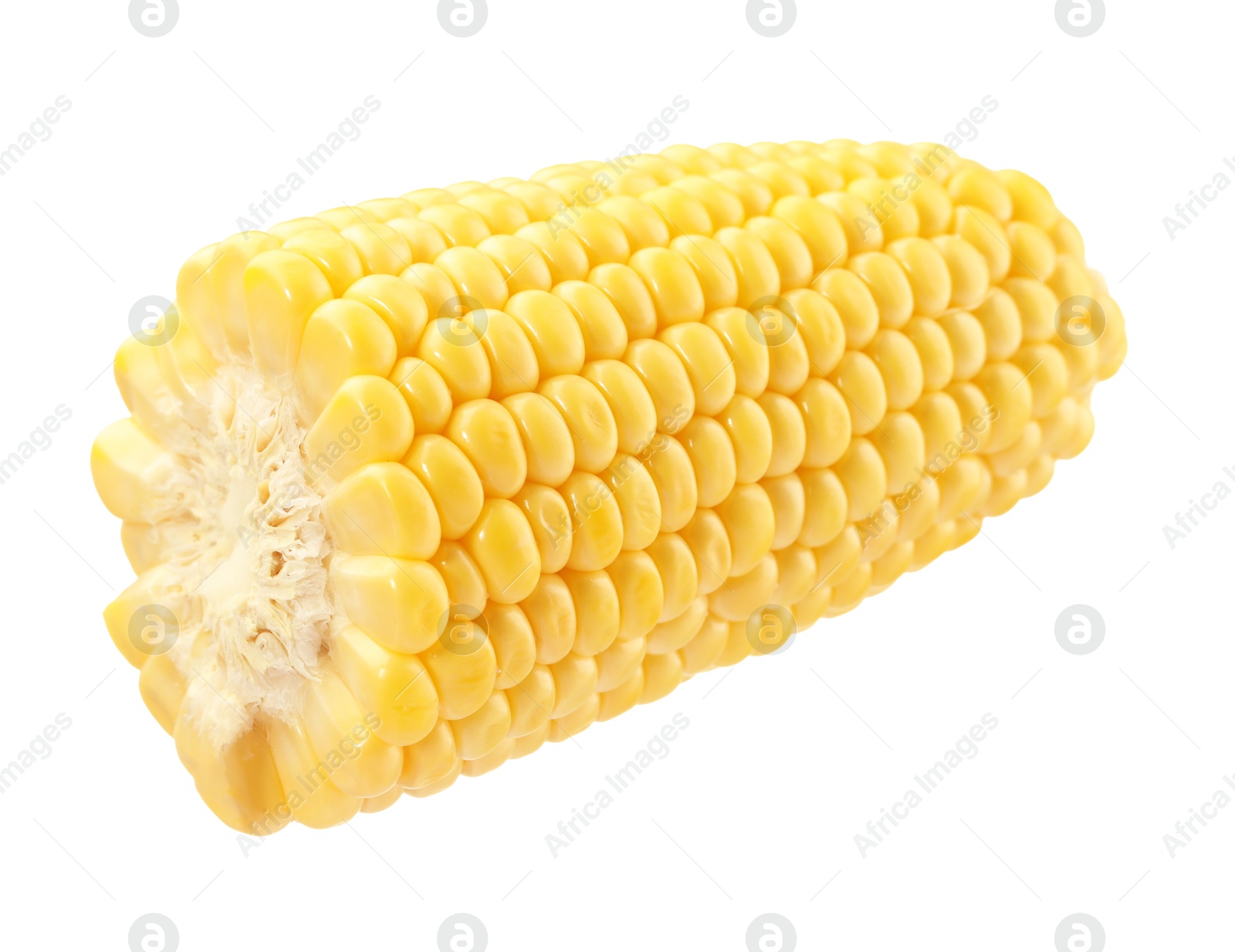 Photo of Half of fresh corncob isolated on white