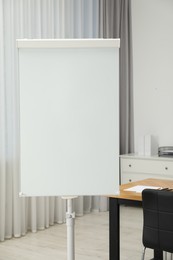 Flip chart in conference room. Mockup for design