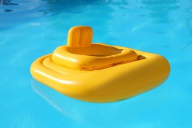 Photo of Yellow float in swimming pool at luxury resort