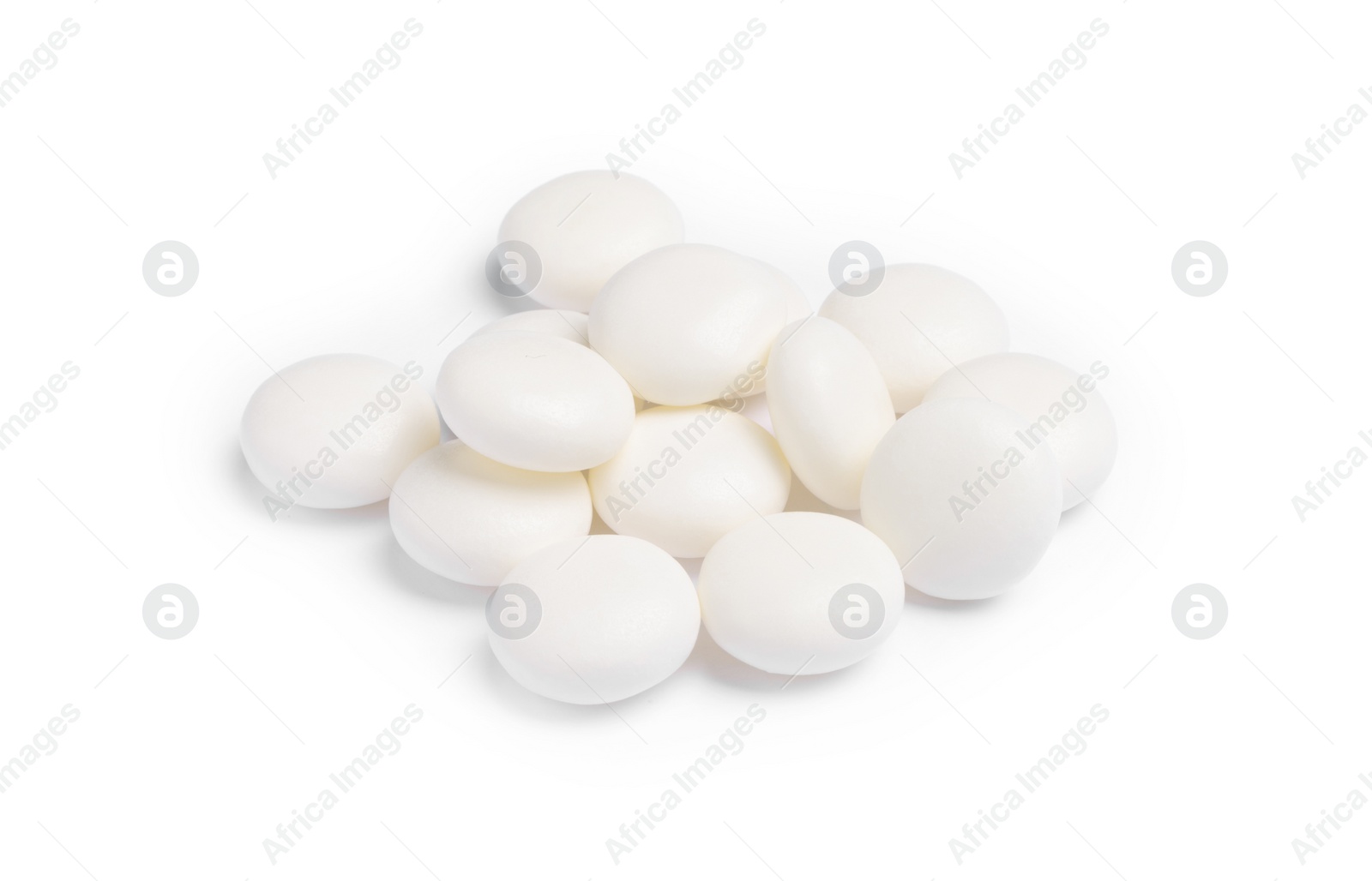 Photo of Many tasty bubble gums isolated on white