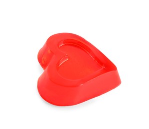 Photo of Tasty heart shaped jelly candy on white background