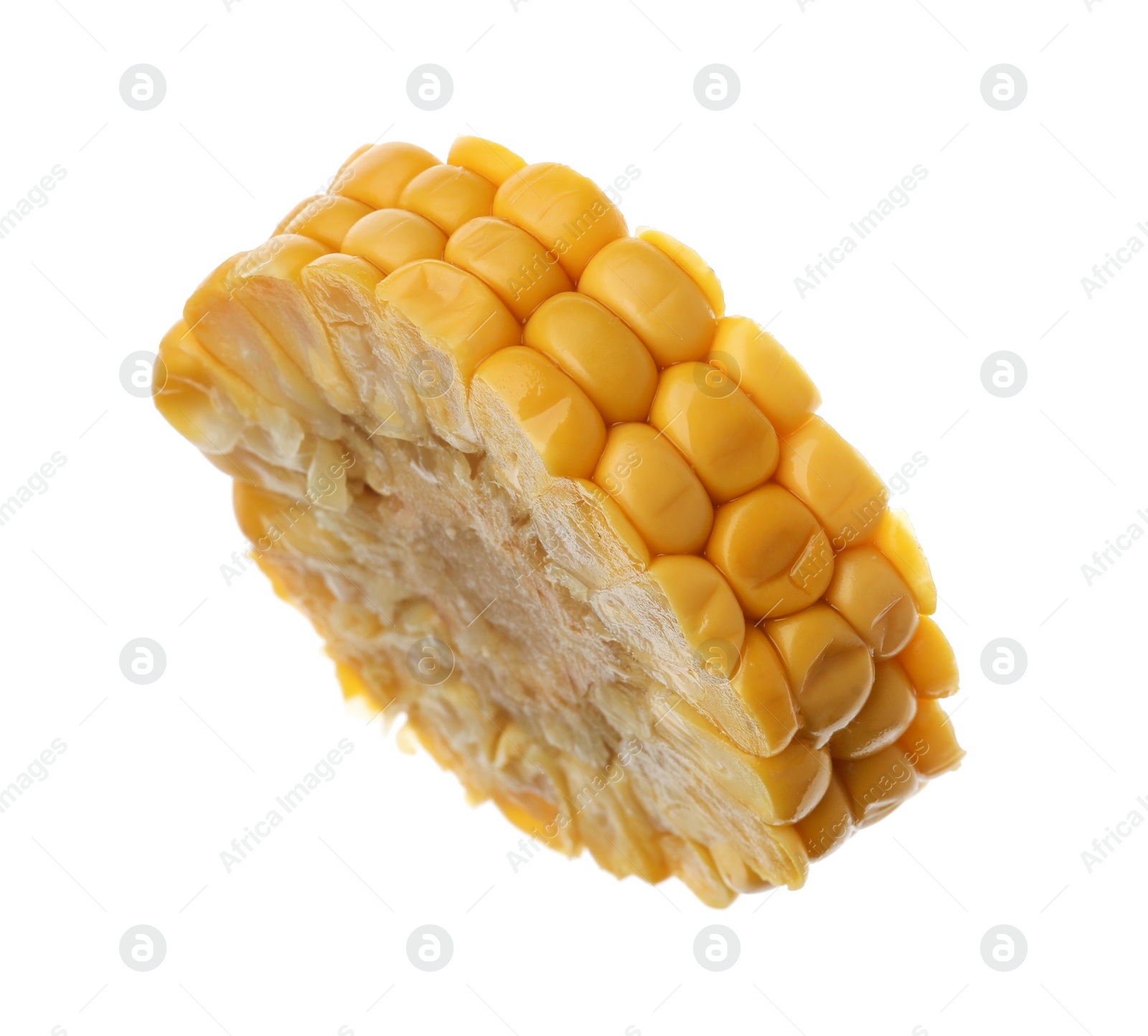 Photo of Piece of corn cob isolated on white