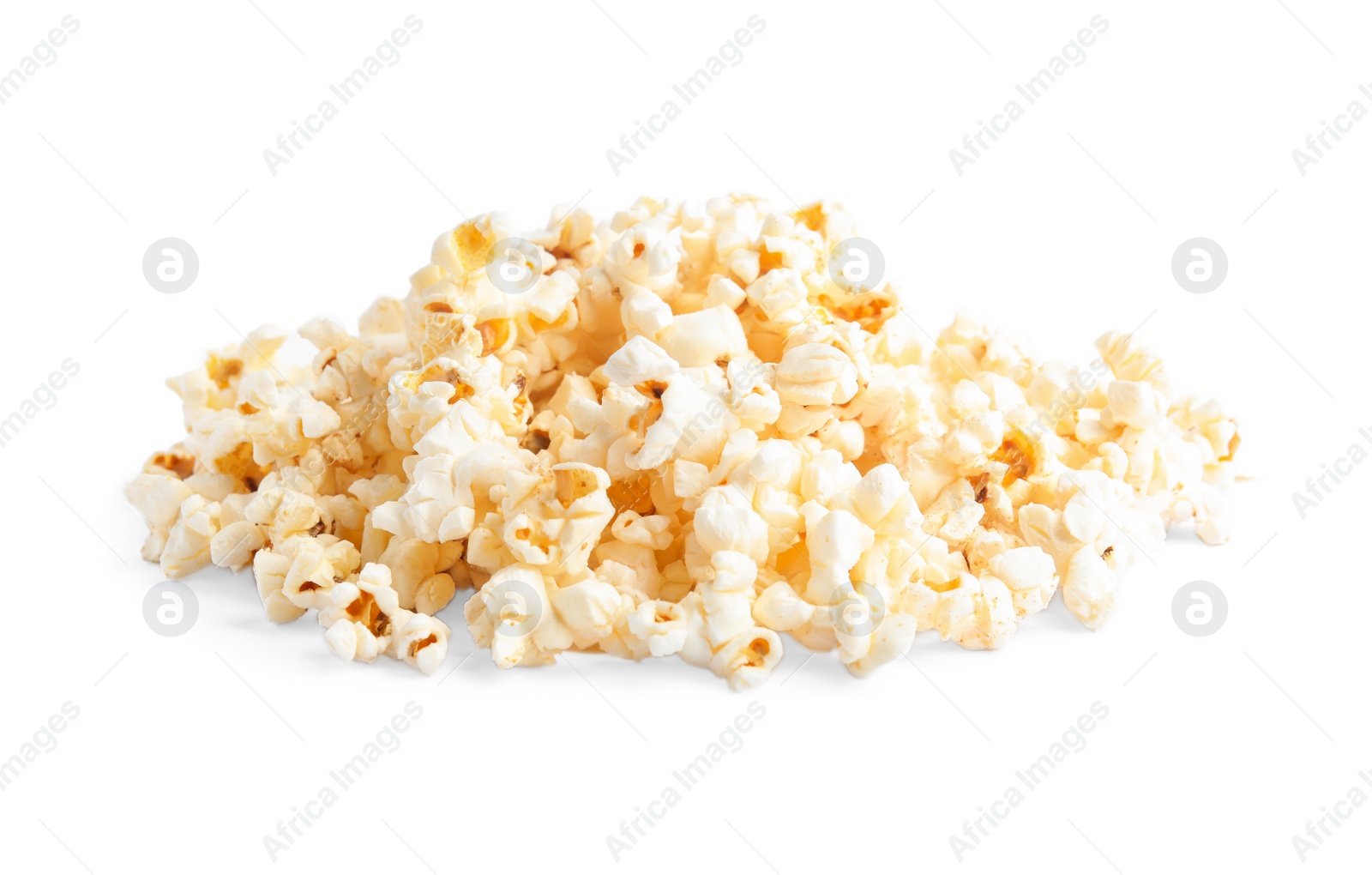 Photo of Tasty fresh pop corn isolated on white