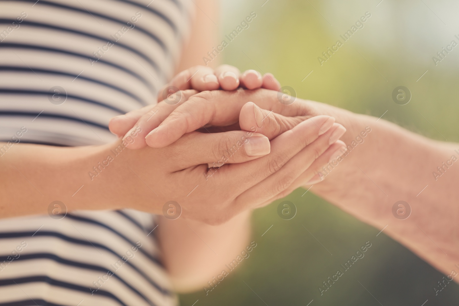 Photo of People, care and support. Giving helping hand concept