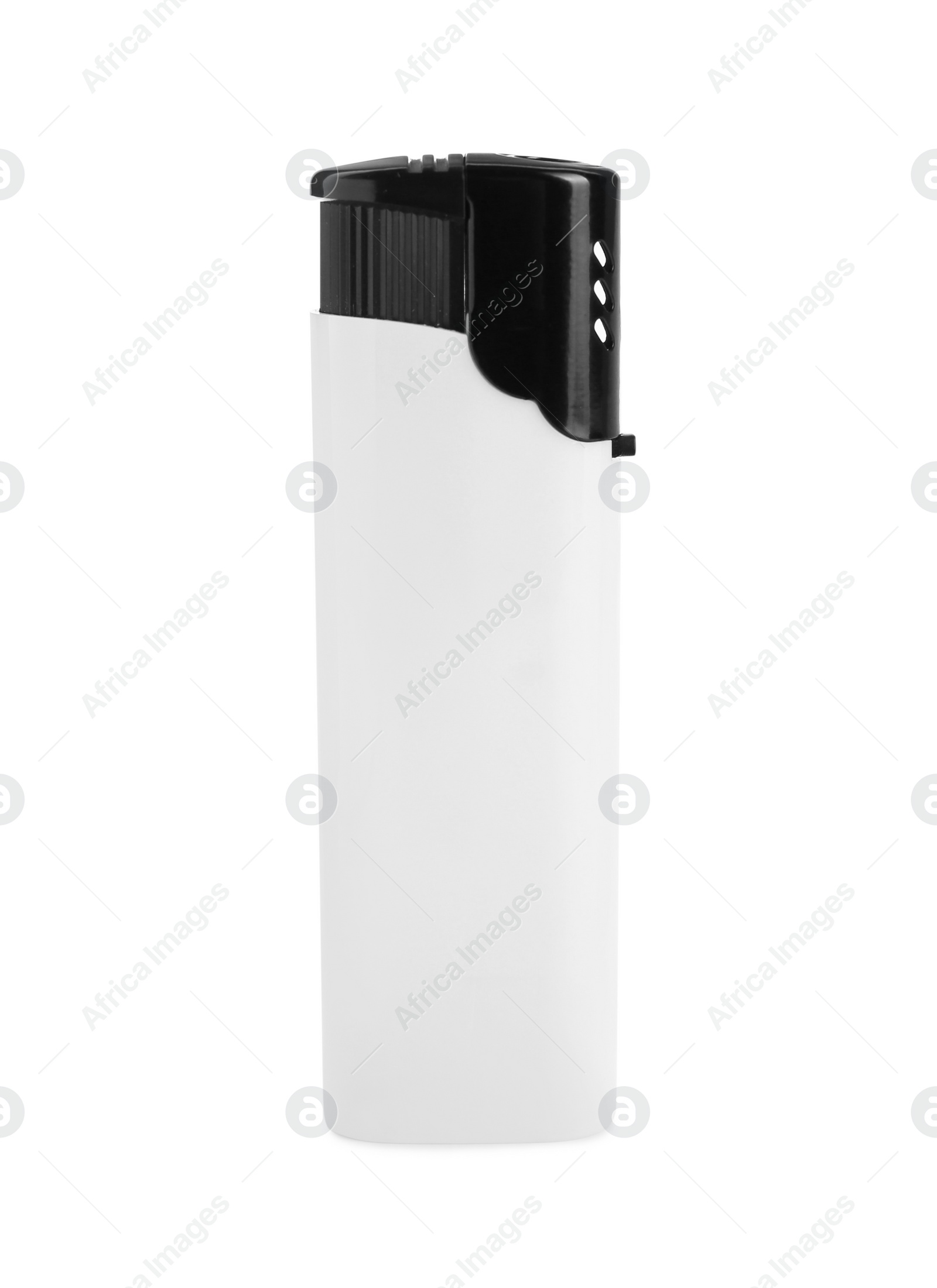 Photo of Stylish small pocket lighter isolated on white