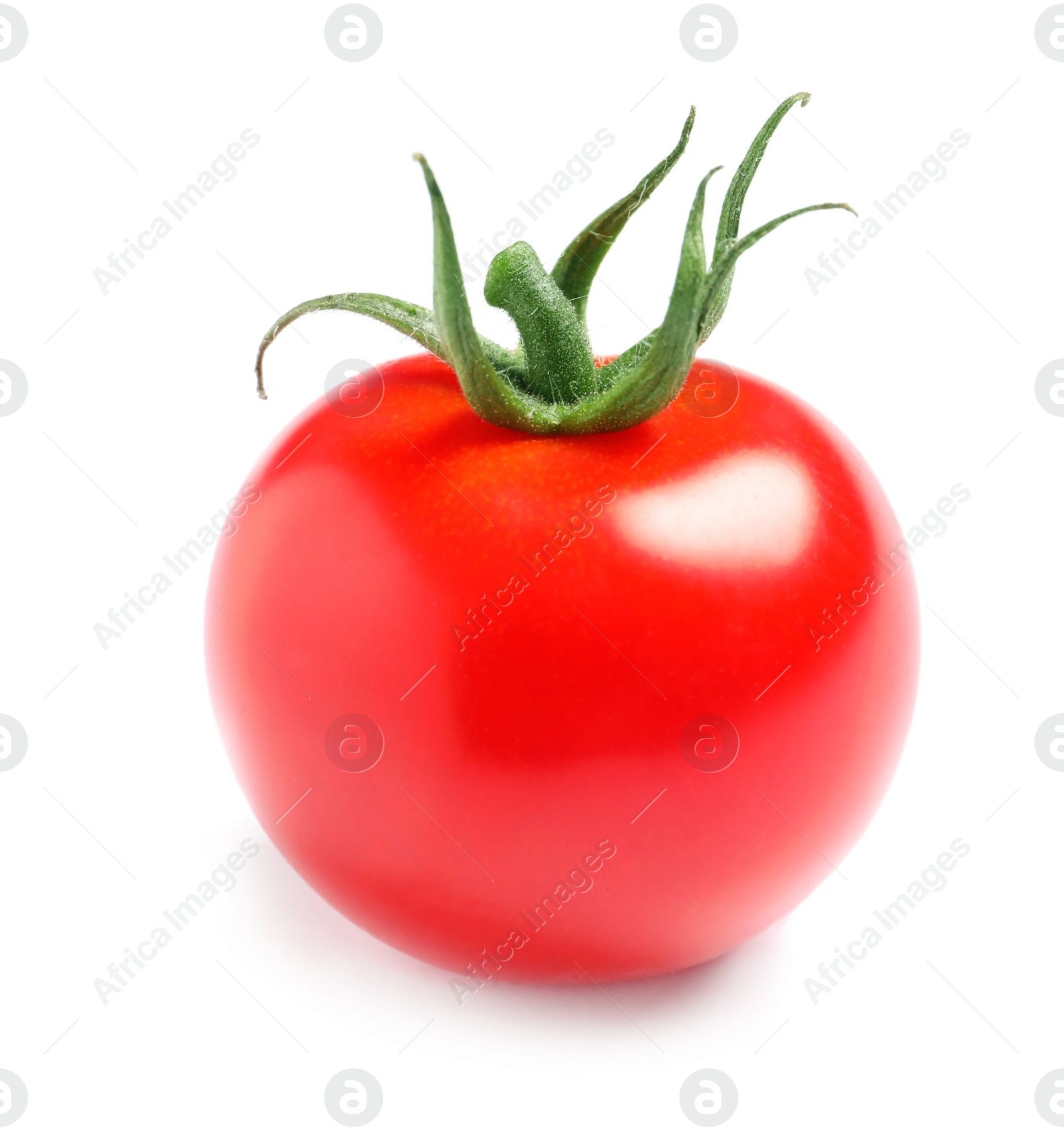 Photo of Fresh organic cherry tomato isolated on white