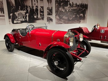 Hague, Netherlands - November 8, 2022: View of different retro cars in Louwman museum