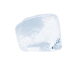 Photo of Piece of clear ice isolated on white