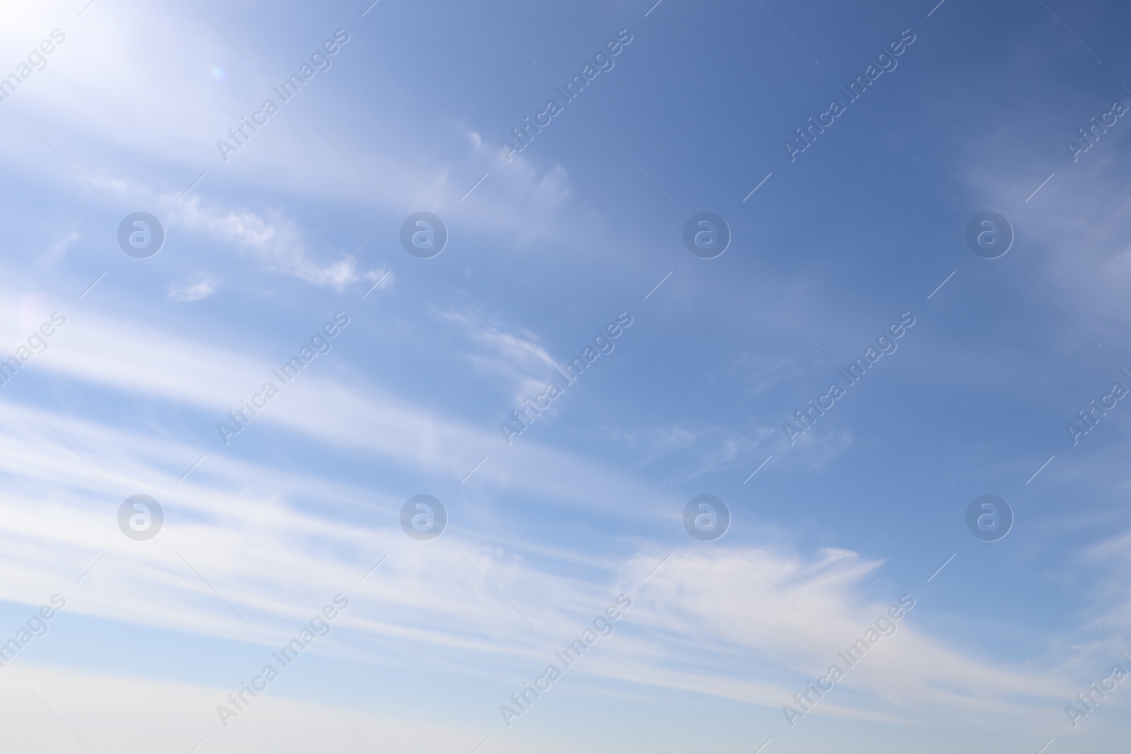 Photo of Beautiful fluffy white clouds in blue sky