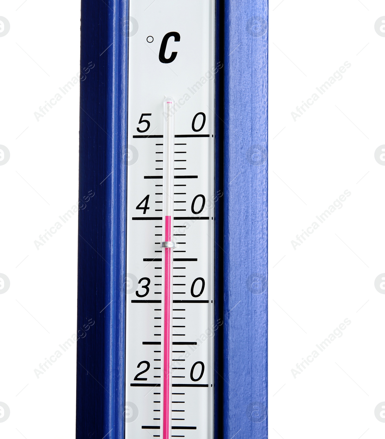 Photo of Weather thermometer on white background