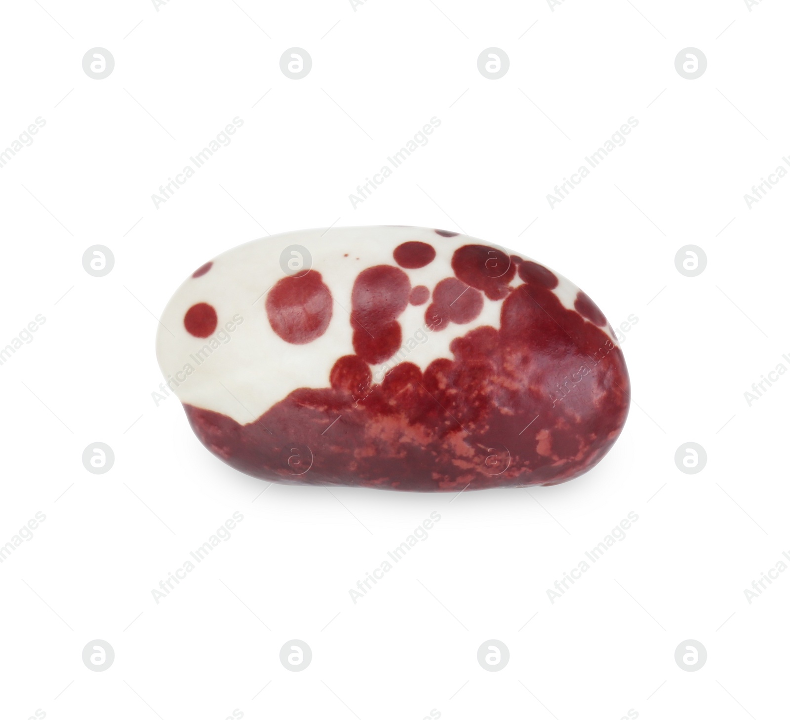 Photo of Dry kidney bean isolated on white, top view