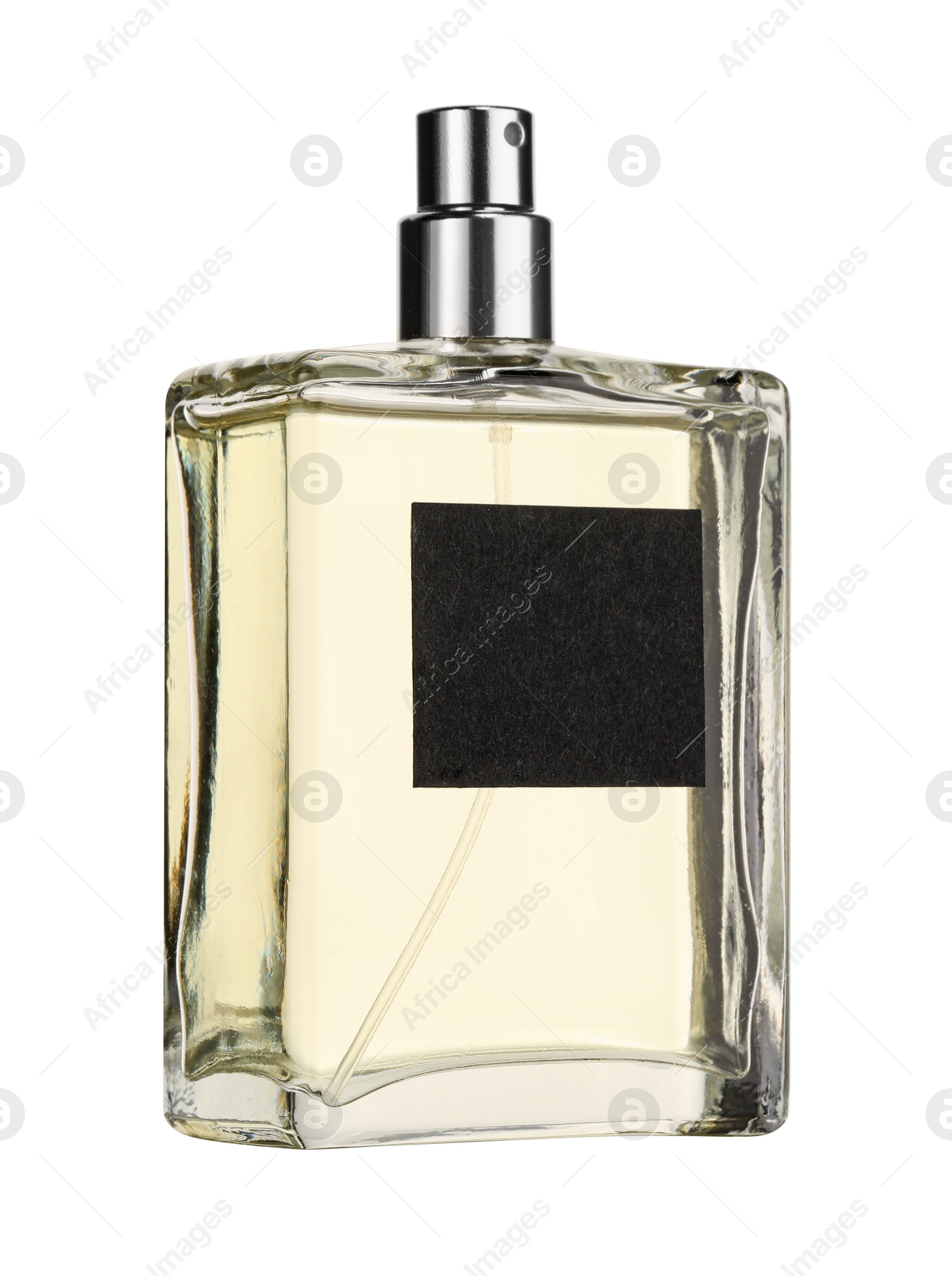 Photo of Luxury perfume in bottle isolated on white