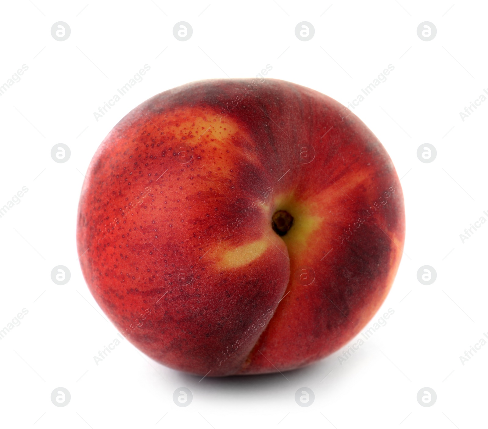 Photo of Delicious ripe sweet peach isolated on white