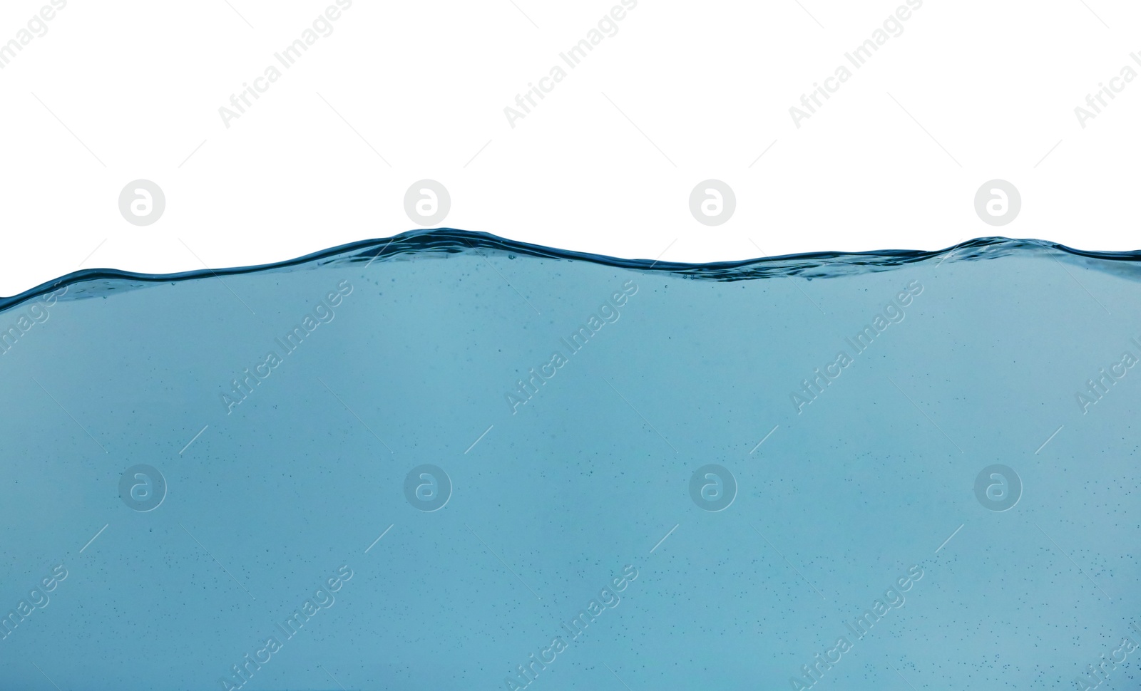 Photo of Splash of pure water on beige background, closeup