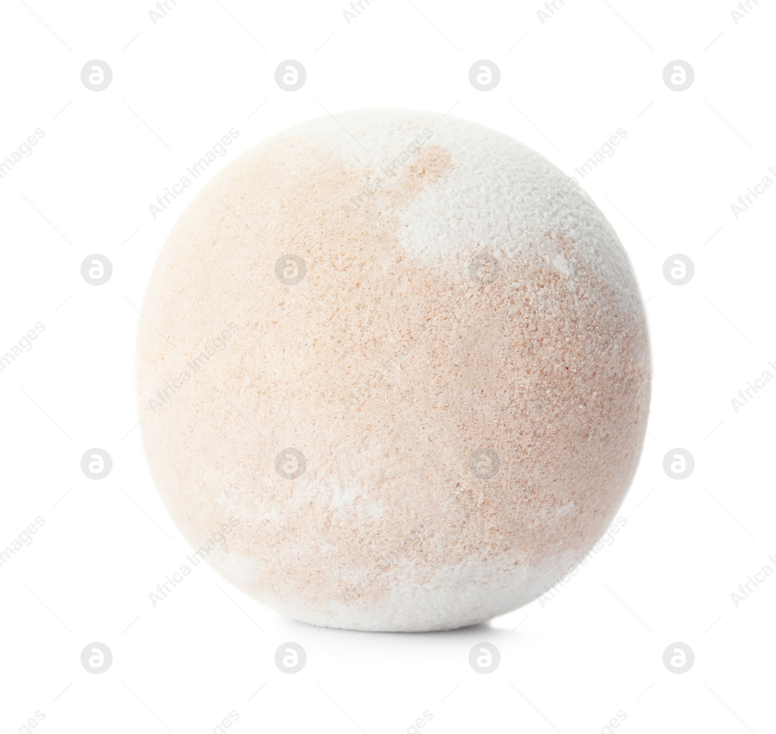 Photo of Bath bomb on white background. Spa product