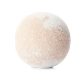 Bath bomb on white background. Spa product