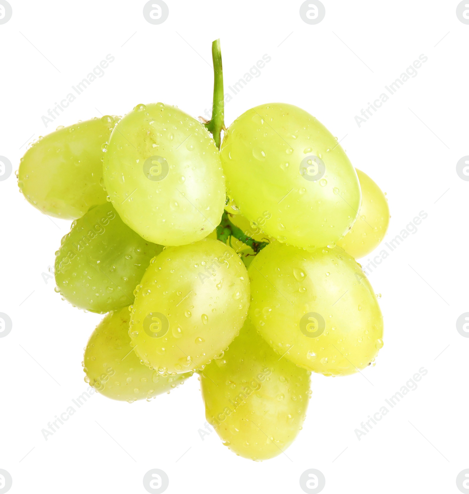 Photo of Fresh ripe juicy grapes isolated on white